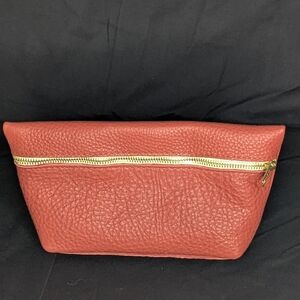 Portland Leather Large Watermelon Makeup Bag - Pebbled, Squishy UNICORN